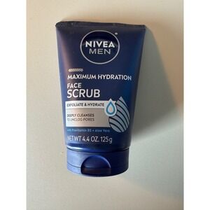 Nivea Men Maximum Hydration Face Scrub Exfoliate & Hydrate 4.4 oz 125g Tube